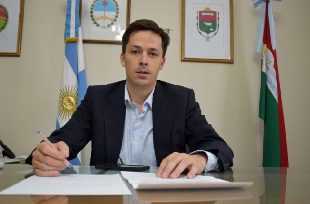 Bernardo Schneider, intendente de Nogoyá. 