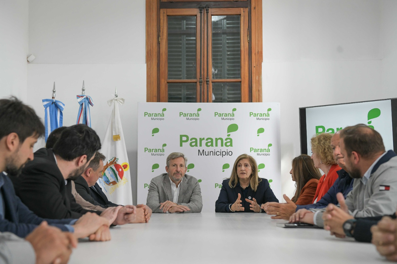 Romero se reunió con el gobernador Rogelio Frigerio.
