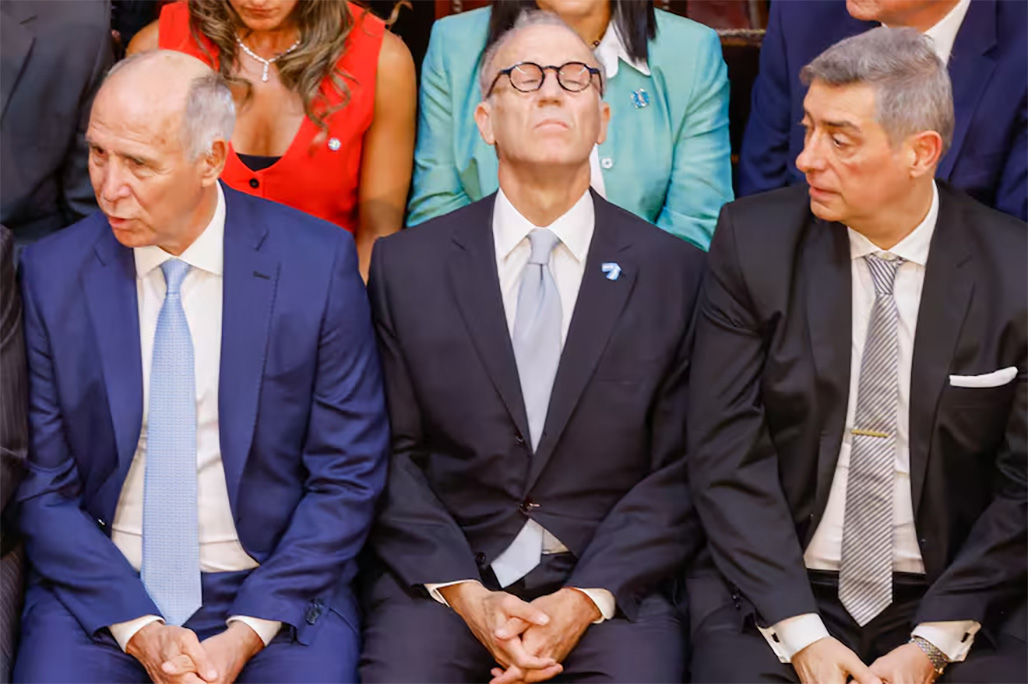 Ricardo Lorenzetti, Carlos Rosenkrantz y Horacio Rosatti, los tres integrantes de la Corte Suprema.