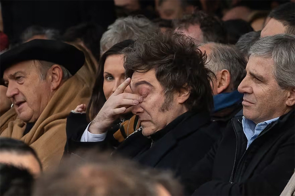 El presidente Javier Milei en La Rural.