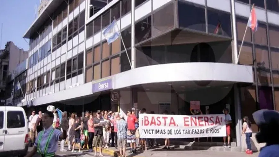 Imagen de archivo de una protesta por el ajuste en las tarifas eléctricas.