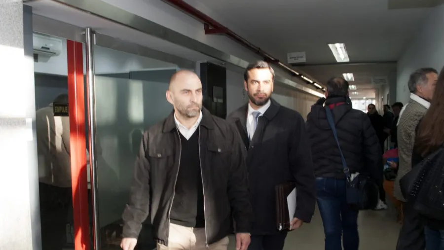 Germán Buffa y su abogado Germán Buffa y su abogado