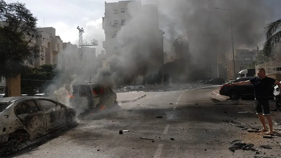 La ciudad de Ashkelon después del ataque de Hamas. La ciudad de Ashkelon después del ataque de Hamas.