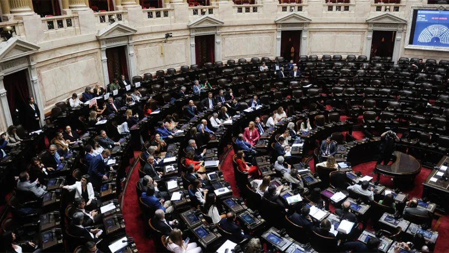 Imagen de archivo de una sesión en la Cámara de Diputados de la Nación. Imagen de archivo de una sesión en la Cámara de Diputados de la Nación.