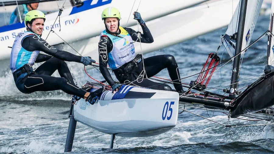 Vela: Mateo Majdalani y Eugenia Bosco se clasificó en Clase Nacra 17 a París 2024 Vela: Mateo Majdalani y Eugenia Bosco se clasificó en Clase Nacra 17 a París 2024
