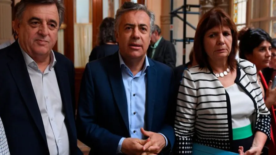Mario Negri, Alfredo Cornejo y Patricia Bullrich Mario Negri, Alfredo Cornejo y Patricia Bullrich