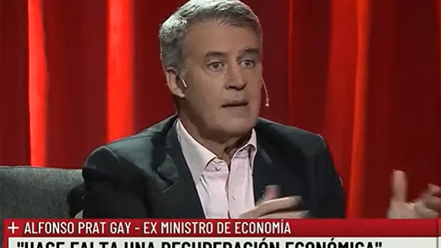 Imagen extraída de la TV de Alfonso Prat-Gay, quien aseguró que una cosa es ahorrar y otra muy distinta “pisar el gasto”. Imagen extraída de la TV de Alfonso Prat-Gay, quien aseguró que una cosa es ahorrar y otra muy distinta “pisar el gasto”.