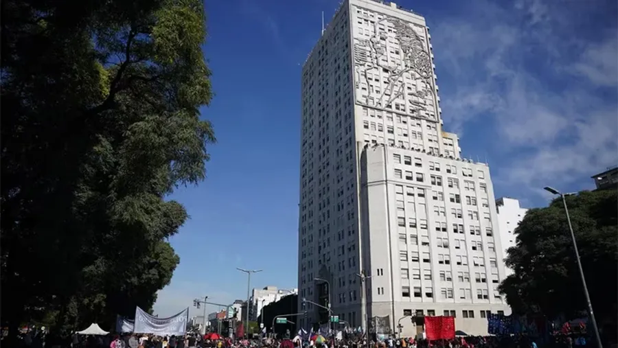 Imagen de archivo de la protesta de los movimientos sociales frente al Ministerio de Desarrollo Social. Imagen de archivo de la protesta de los movimientos sociales frente al Ministerio de Desarrollo Social.