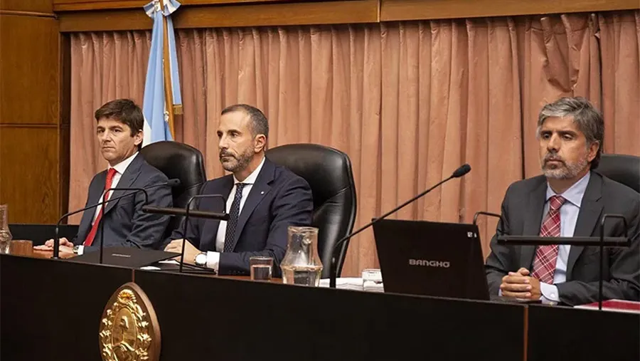 Los jueces del TOF N° 2, Andrés Basso, Jorge Gorini y Rodrigo Giménez Uriburu. Los jueces del TOF N° 2, Andrés Basso, Jorge Gorini y Rodrigo Giménez Uriburu.