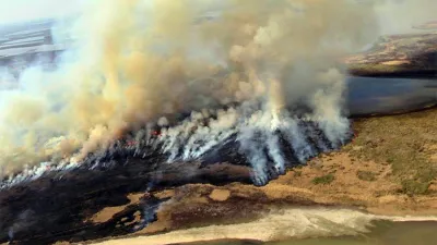 Imagen de archivo de incendios en la zona de islas de Victoria. La impunidad es lo que prevalece.
