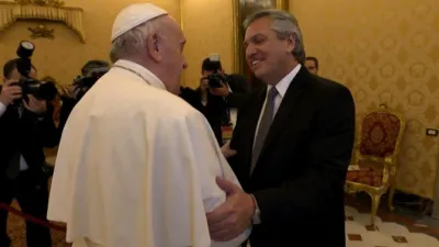 El Papa y Alberto Fernández