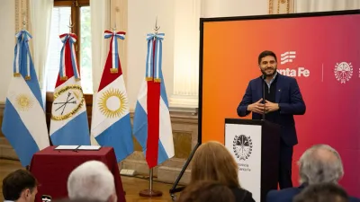 Imagen de archivo del gobernador de Santa fe, Maximiliano Pullaro.
