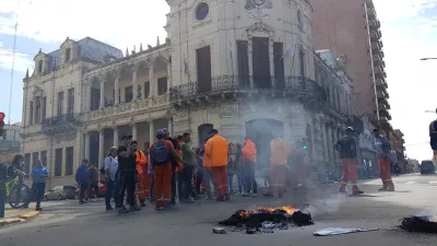 Manifestación en la Municipalidad