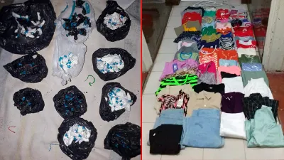 ropa y droga incautada