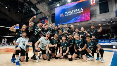 Vóley: con el aporte del entrerriano Vicentín, Argentina venció al campeón mundial